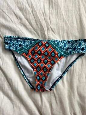 Kenneth Cole Multicolor Geometric Bikini Bottoms